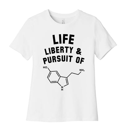 Life, Liberty, & Pursuit of Happiness Women's Cotton Tee