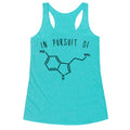 In Pursuit of Happiness (Serotonin Molecule) Racerback Tank