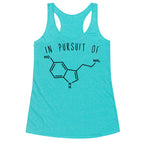 In Pursuit of Happiness (Serotonin Molecule) Racerback Tank