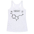 In Pursuit of Happiness (Serotonin Molecule) Racerback Tank