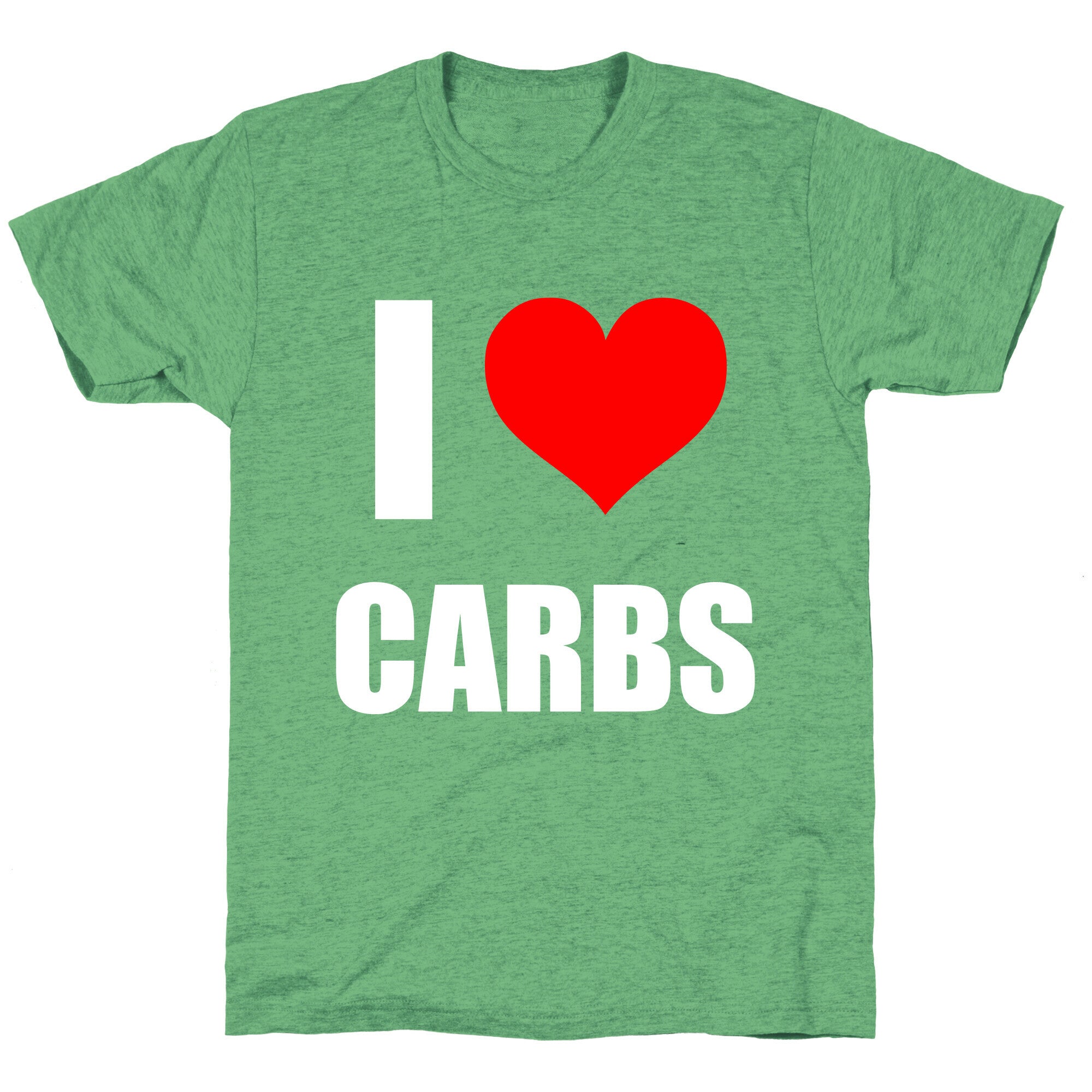 I Heart Carbs Unisex Triblend Tee