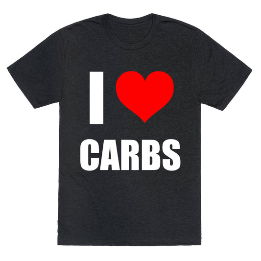 I Heart Carbs Unisex Triblend Tee