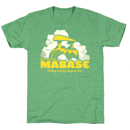 Greetings From Mabase Unisex Triblend Tee