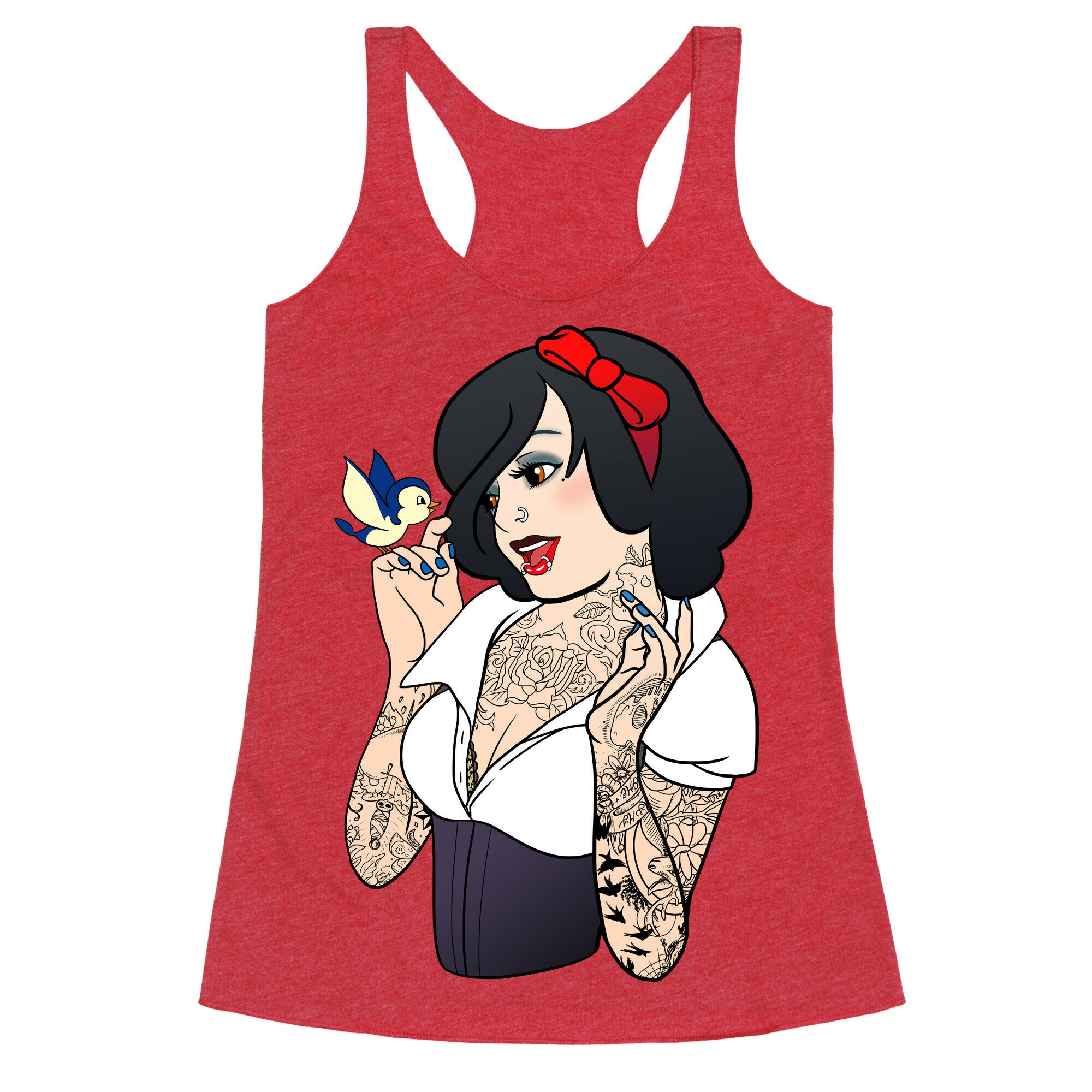 Snow Punk Princess Racerback Tank