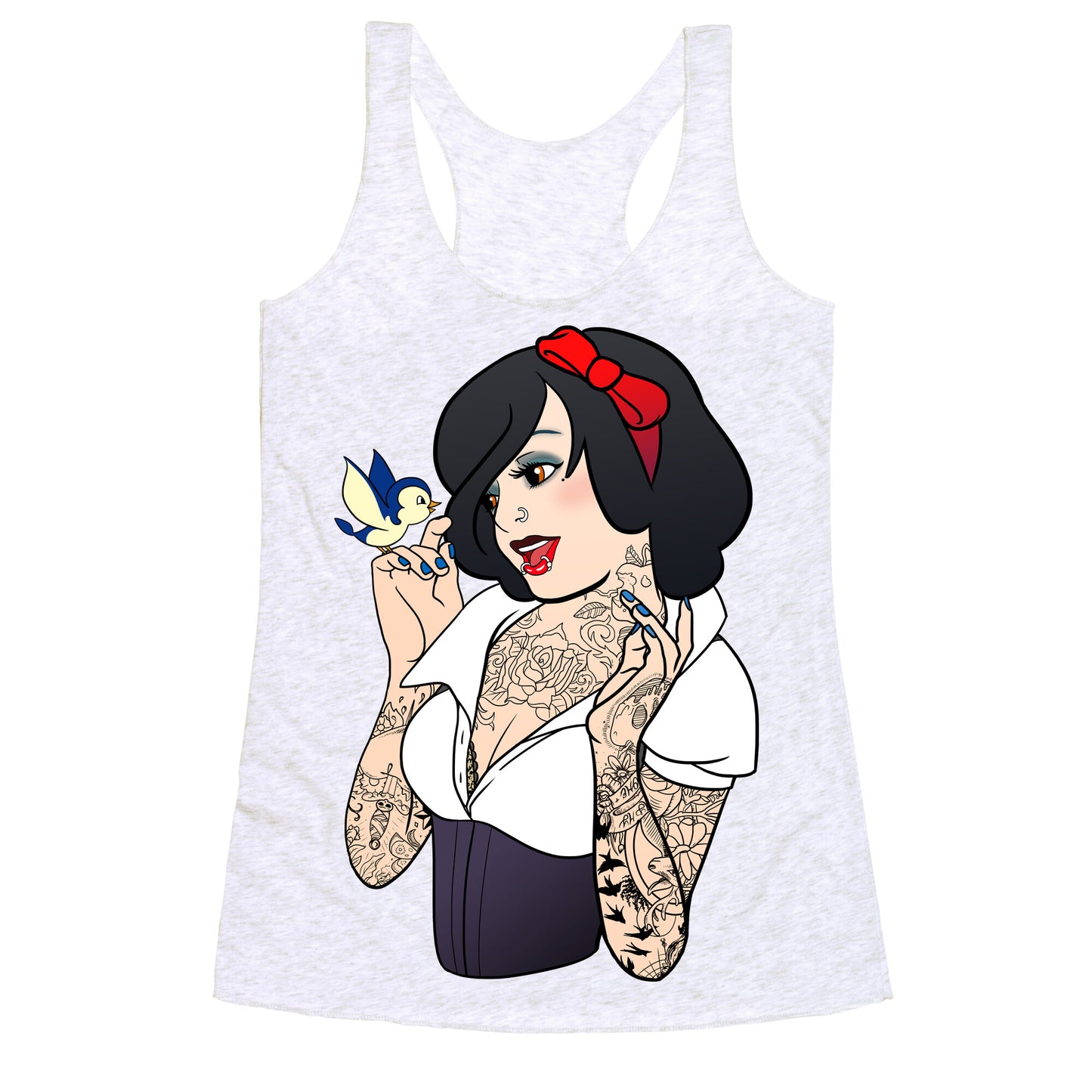 Snow Punk Princess Racerback Tank