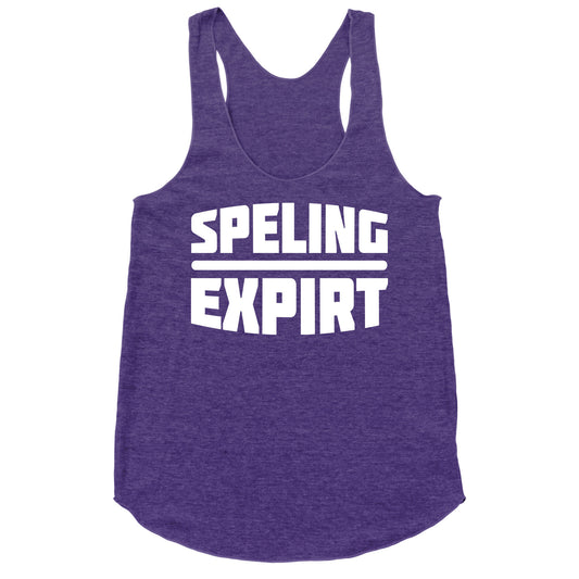 Spelling Expert  Racerback Tank