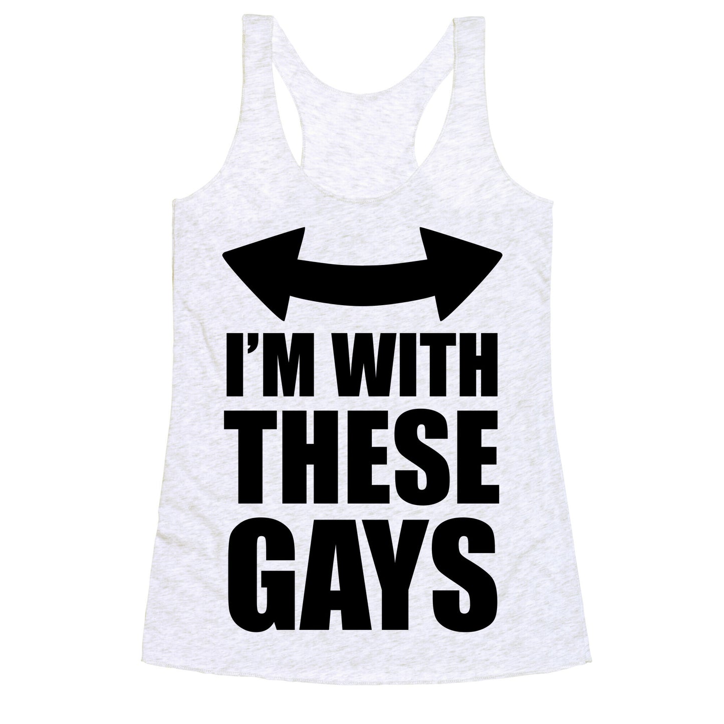 I'm With These Gays Racerback Tank