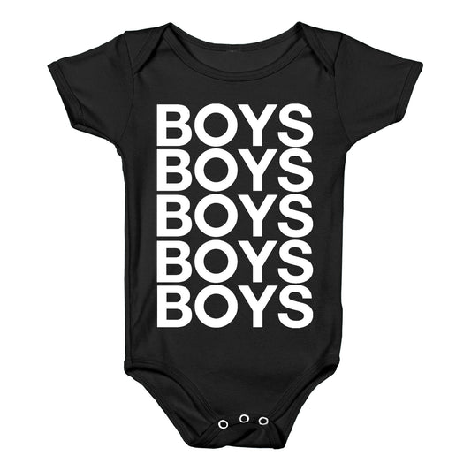 Boys Boys Boys Baby One Piece