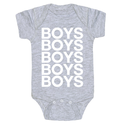 Boys Boys Boys Baby One Piece