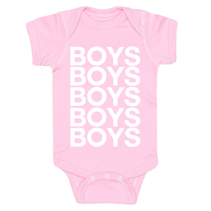 Boys Boys Boys Baby One Piece