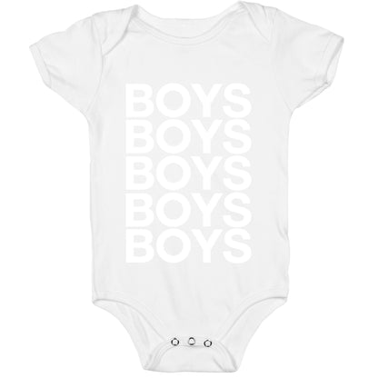Boys Boys Boys Baby One Piece