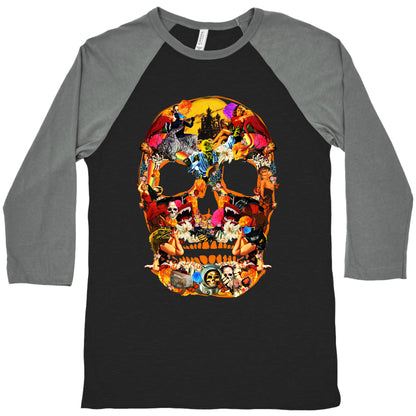 Vintage Skull Baseball Tee