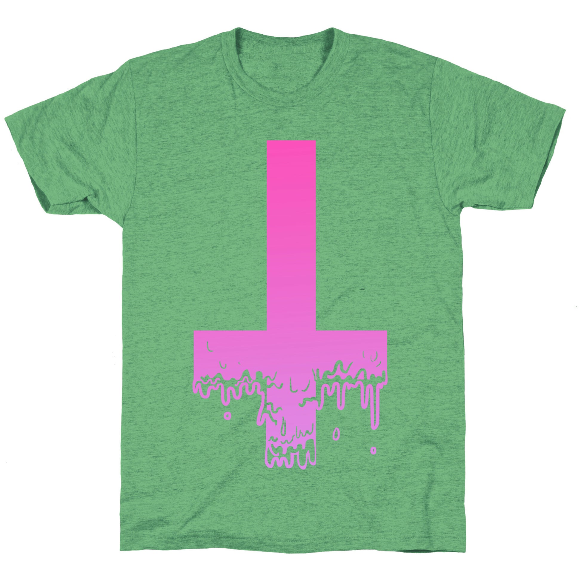 Cross Drip- Pink Unisex Triblend Tee