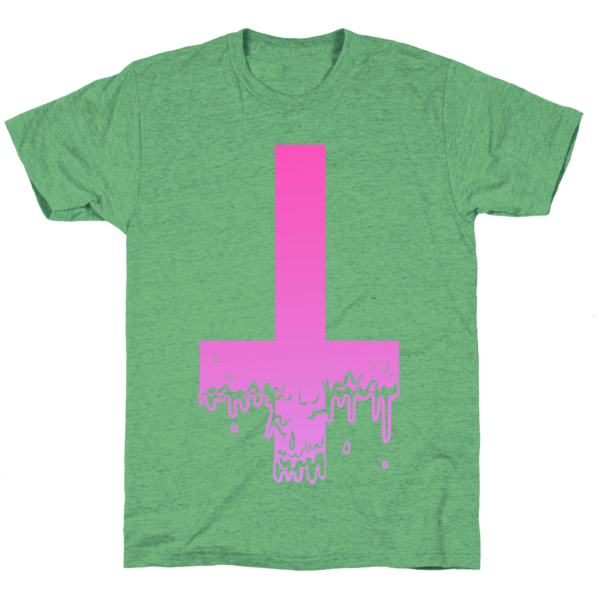 Cross Drip- Pink Unisex Triblend Tee