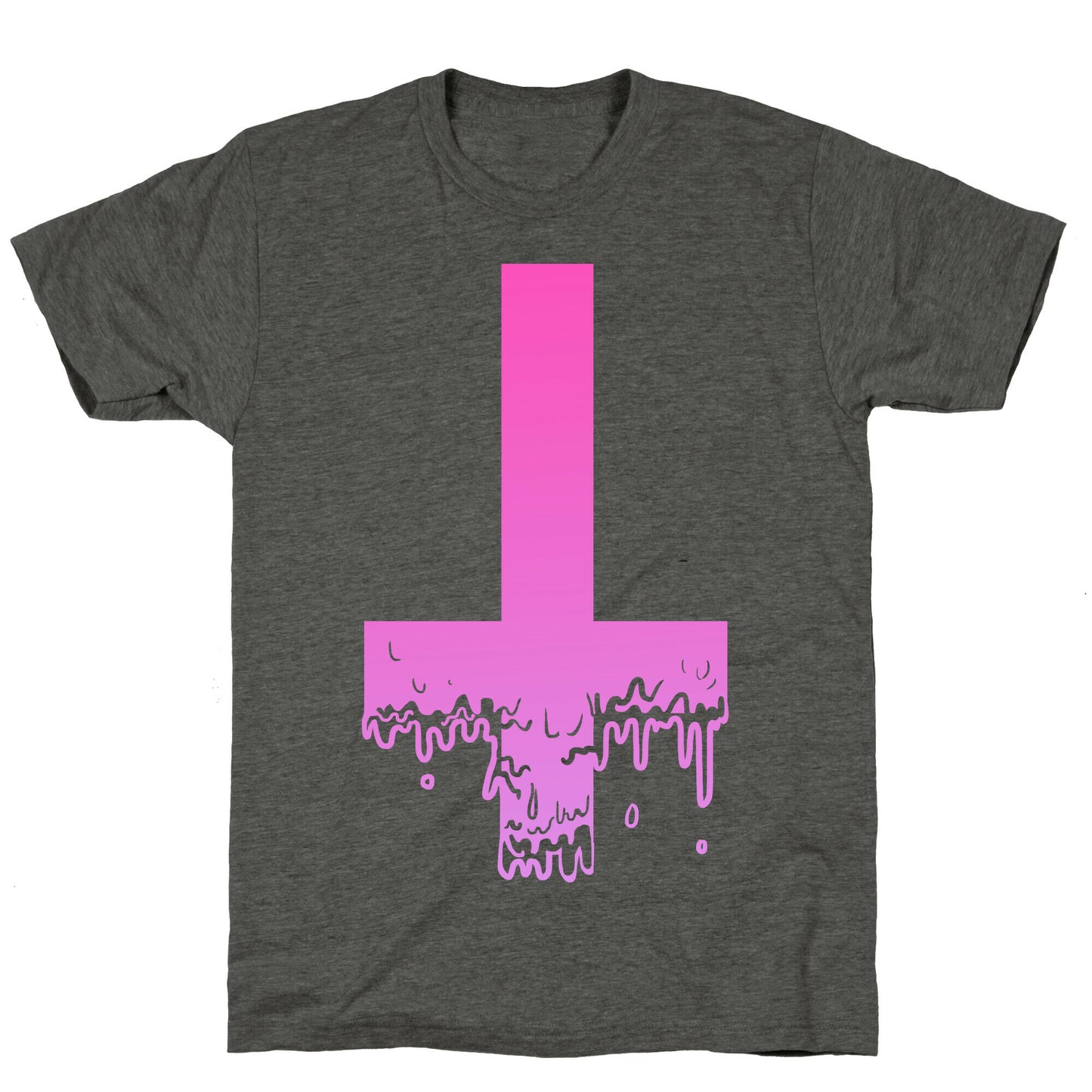 Cross Drip- Pink Unisex Triblend Tee