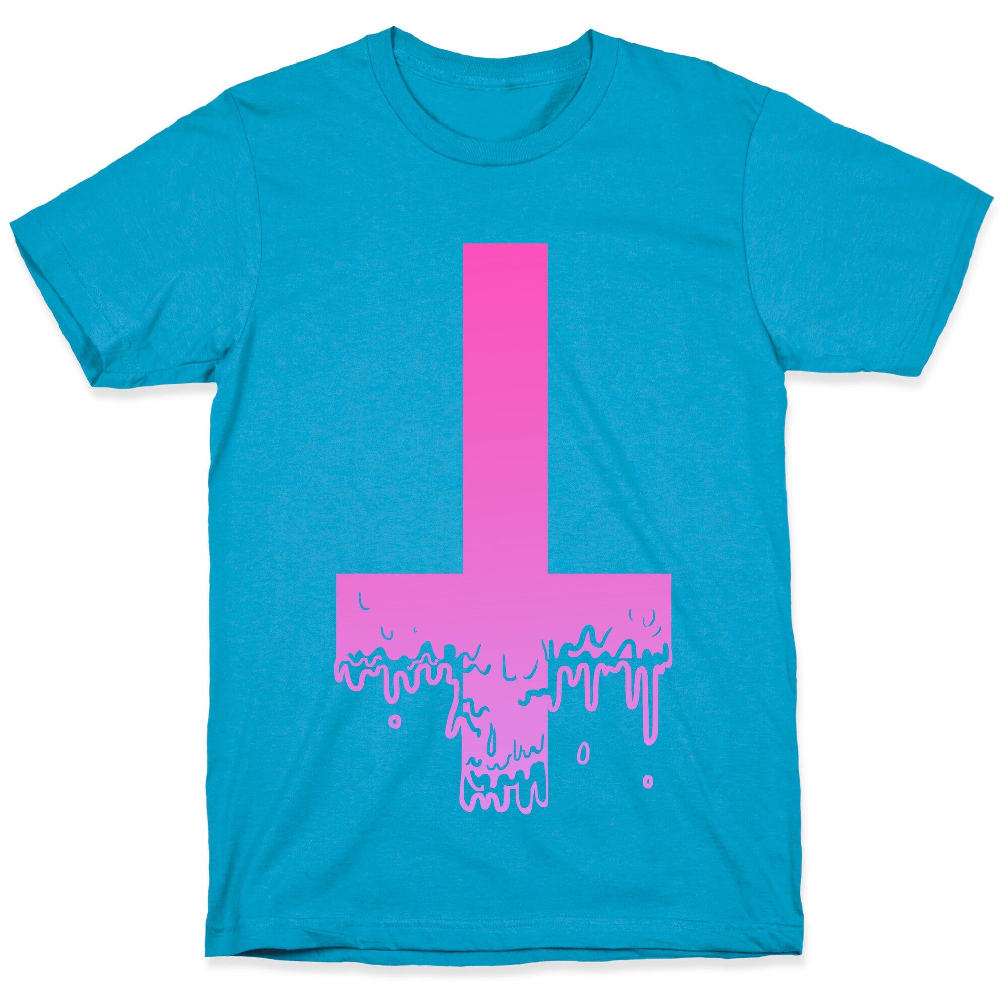 Cross Drip- Pink Unisex Triblend Tee