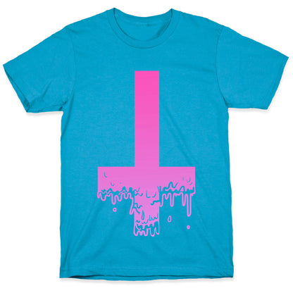 Cross Drip- Pink Unisex Triblend Tee