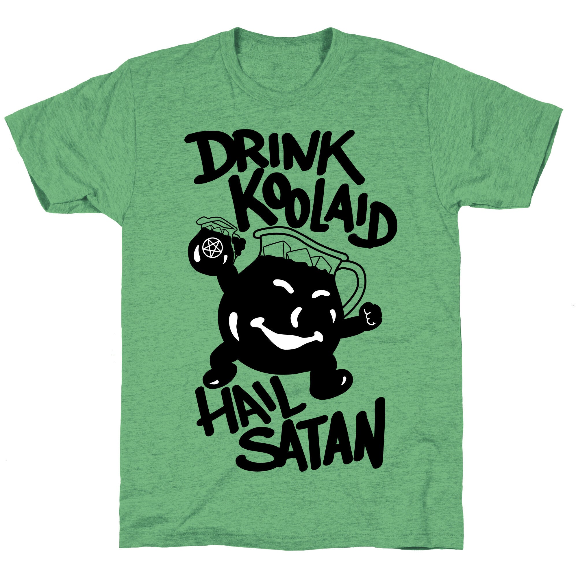 Drink Kool-aid, Hail Satan Unisex Triblend Tee
