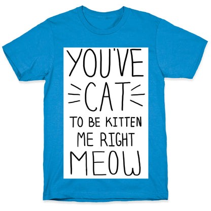 You've Cat to be Kitten Me Right Meow T-Shirt