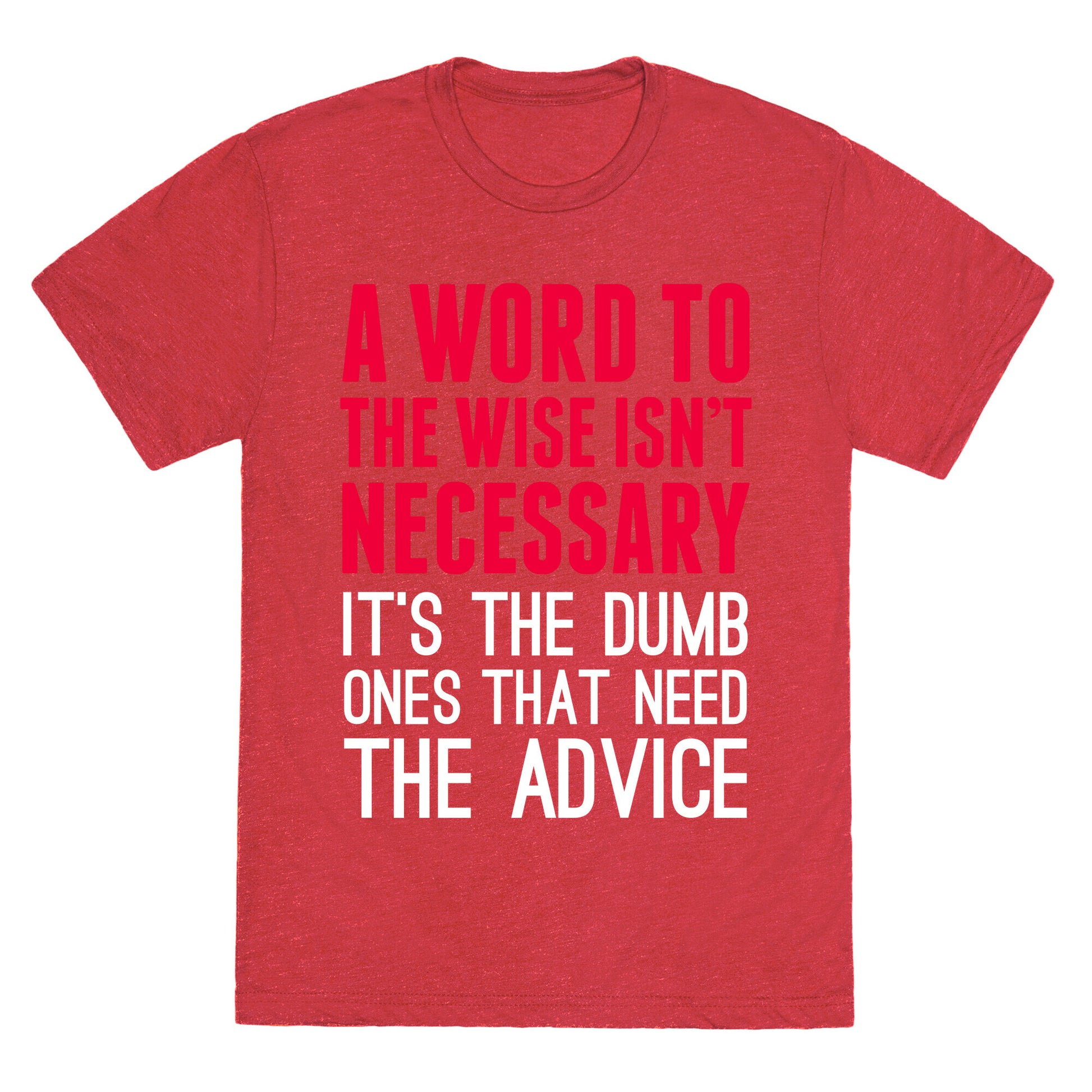 Word To The Wise Unisex Triblend Tee