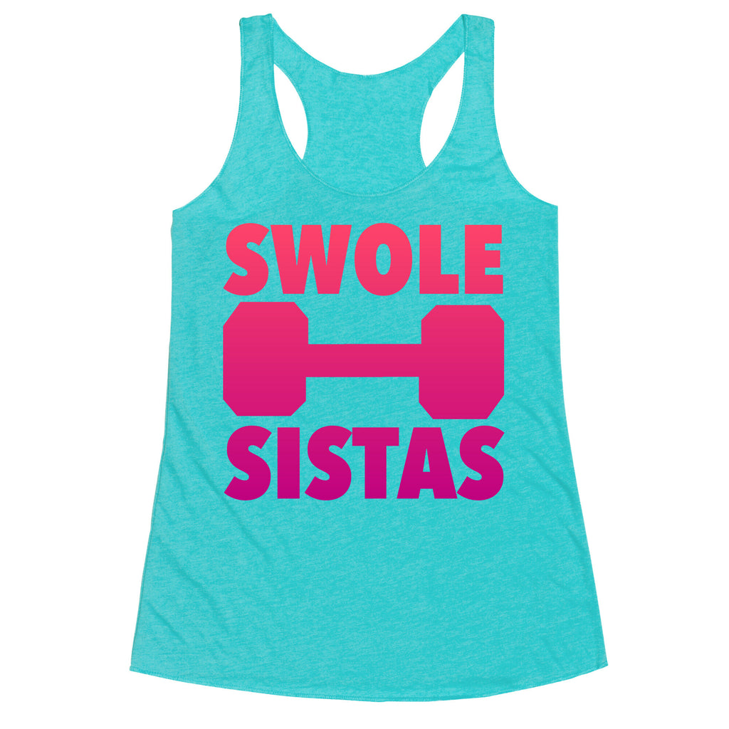 Swole Sistas (Pink) Racerback Tank