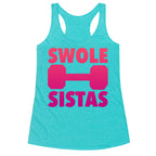 Swole Sistas (Pink) Racerback Tank