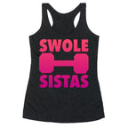 Swole Sistas (Pink) Racerback Tank