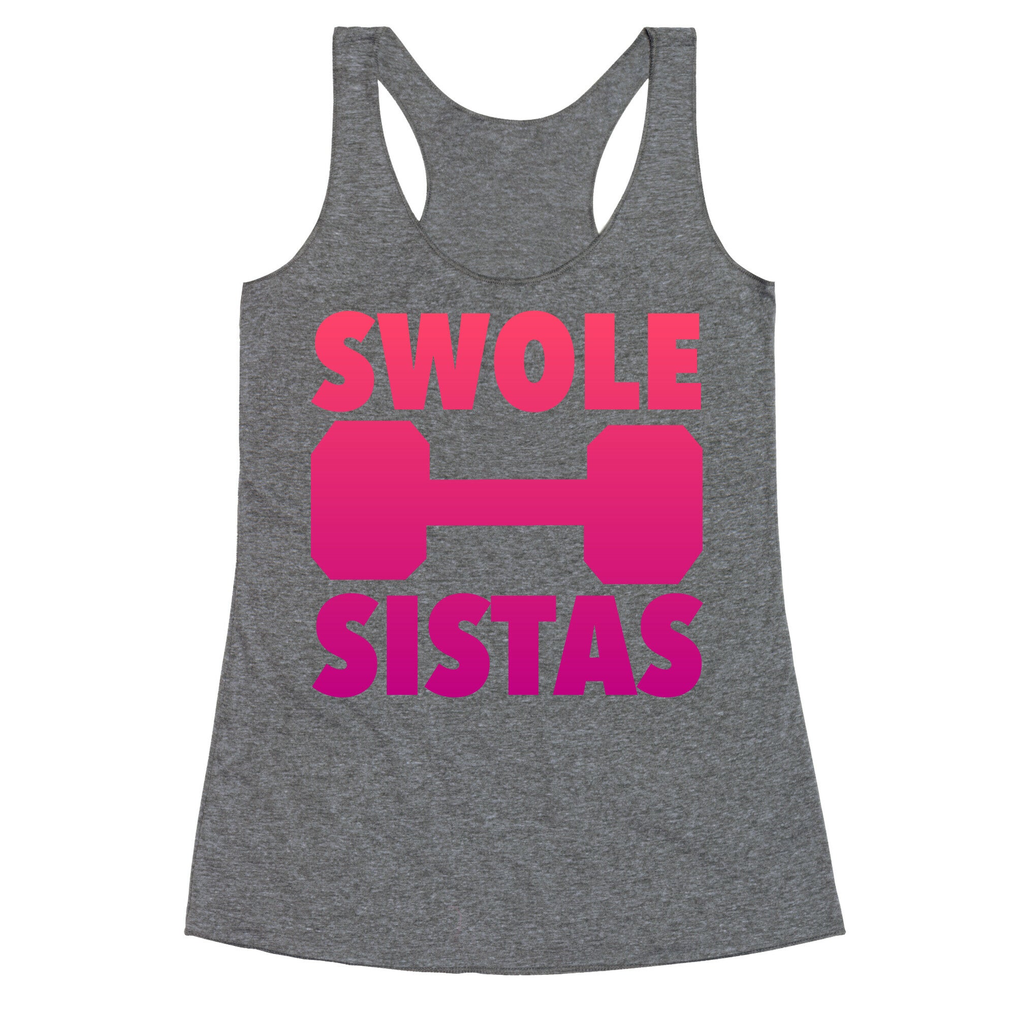 Swole Sistas (Pink) Racerback Tank