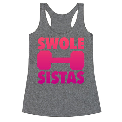 Swole Sistas (Pink) Racerback Tank