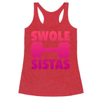 Swole Sistas (Pink) Racerback Tank