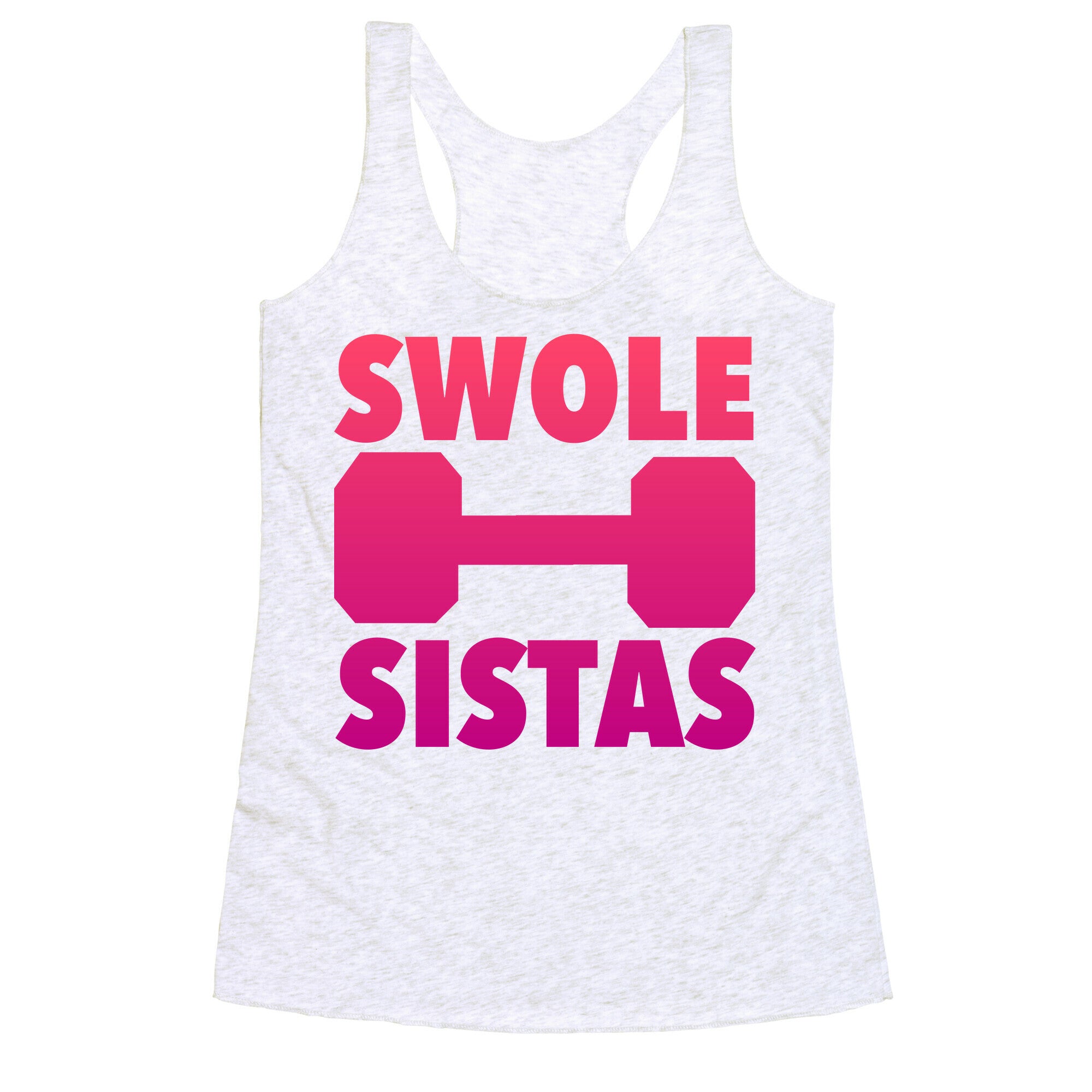 Swole Sistas (Pink) Racerback Tank