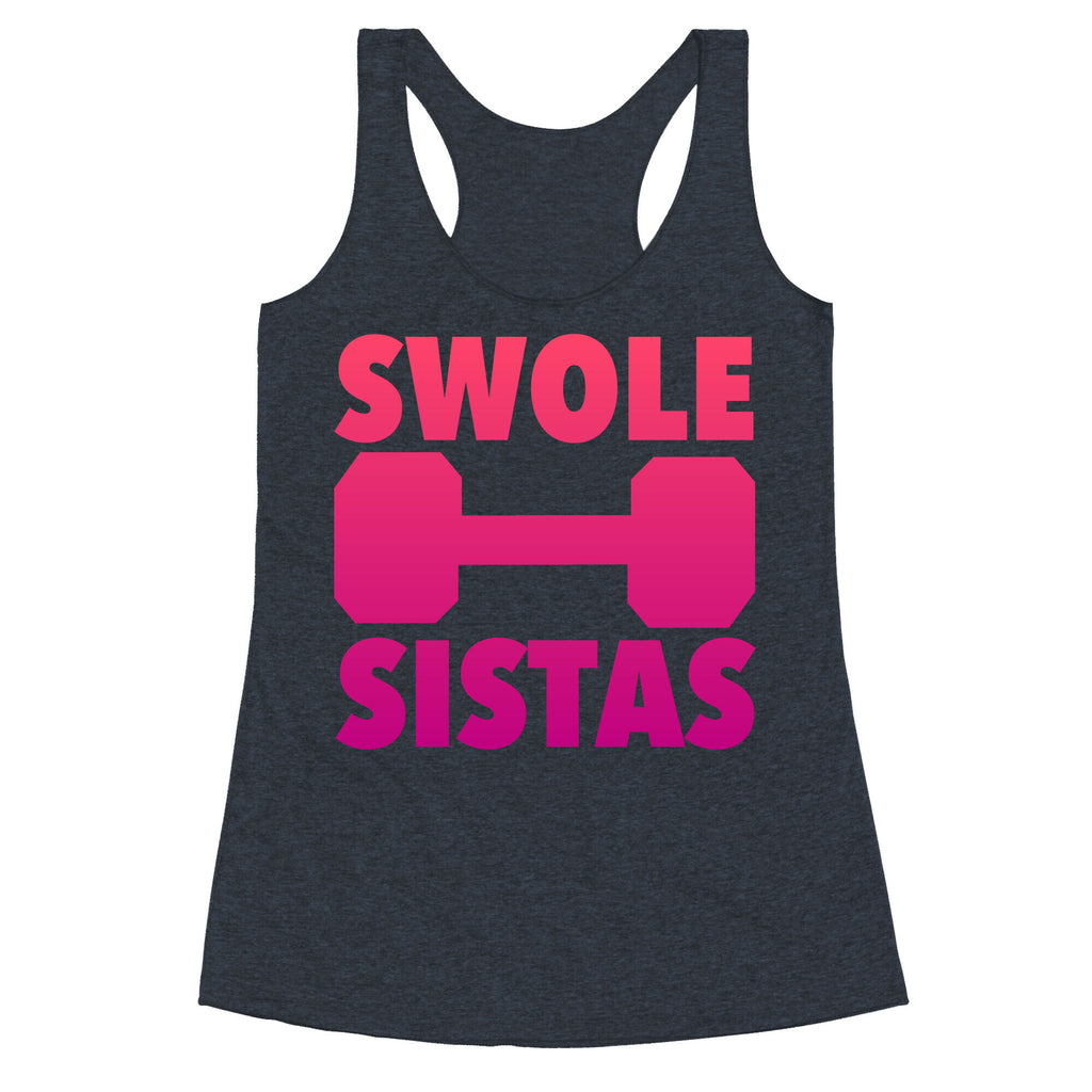 Swole Sistas (Pink) Racerback Tank