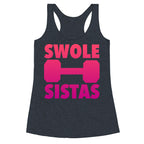 Swole Sistas (Pink) Racerback Tank