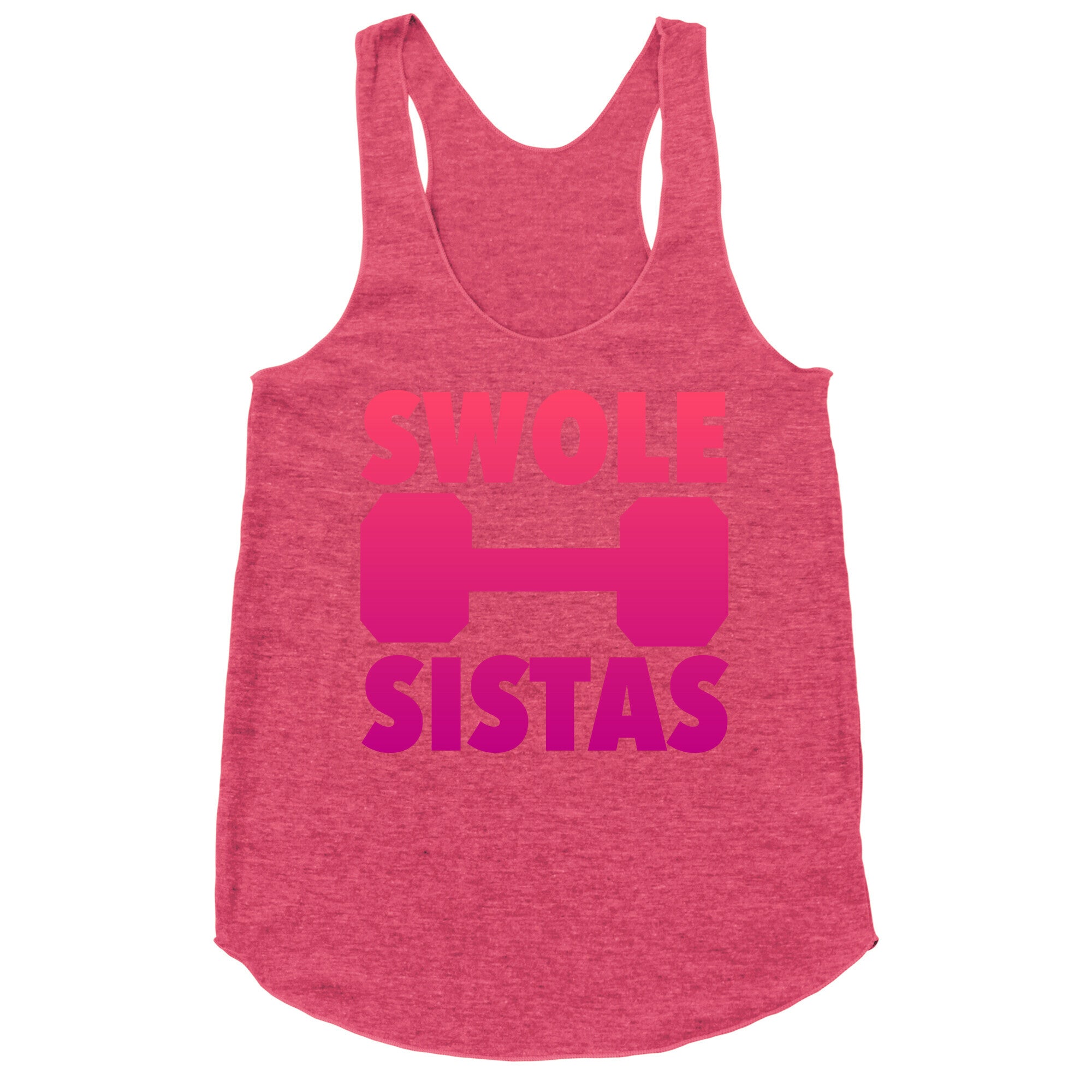 Swole Sistas (Pink) Racerback Tank