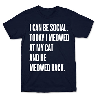 Cat Socialite  T-Shirt