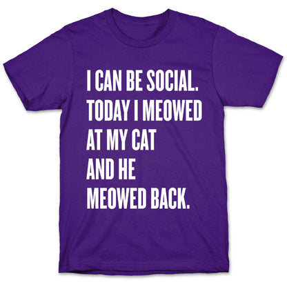 Cat Socialite  T-Shirt