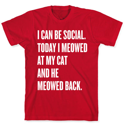 Cat Socialite  T-Shirt