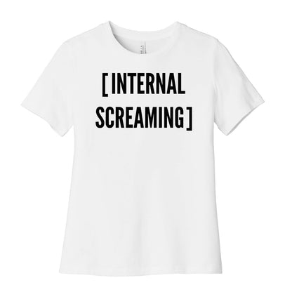 Internal Screaming  Women's Cotton Tee