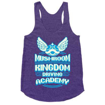 Mushroom Kingdom Driving Academy Racerback Tank