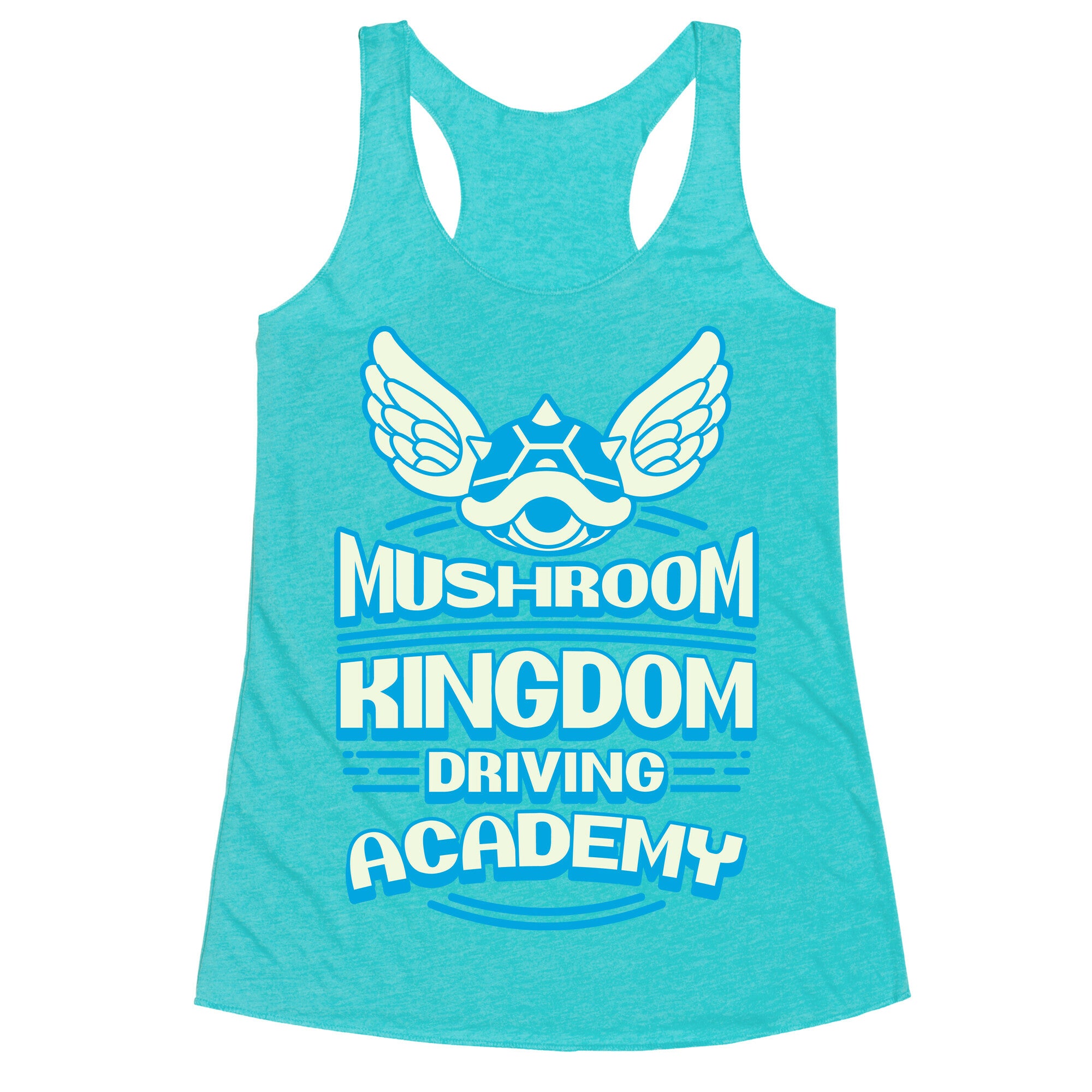 Mushroom Kingdom Driving Academy Racerback Tank