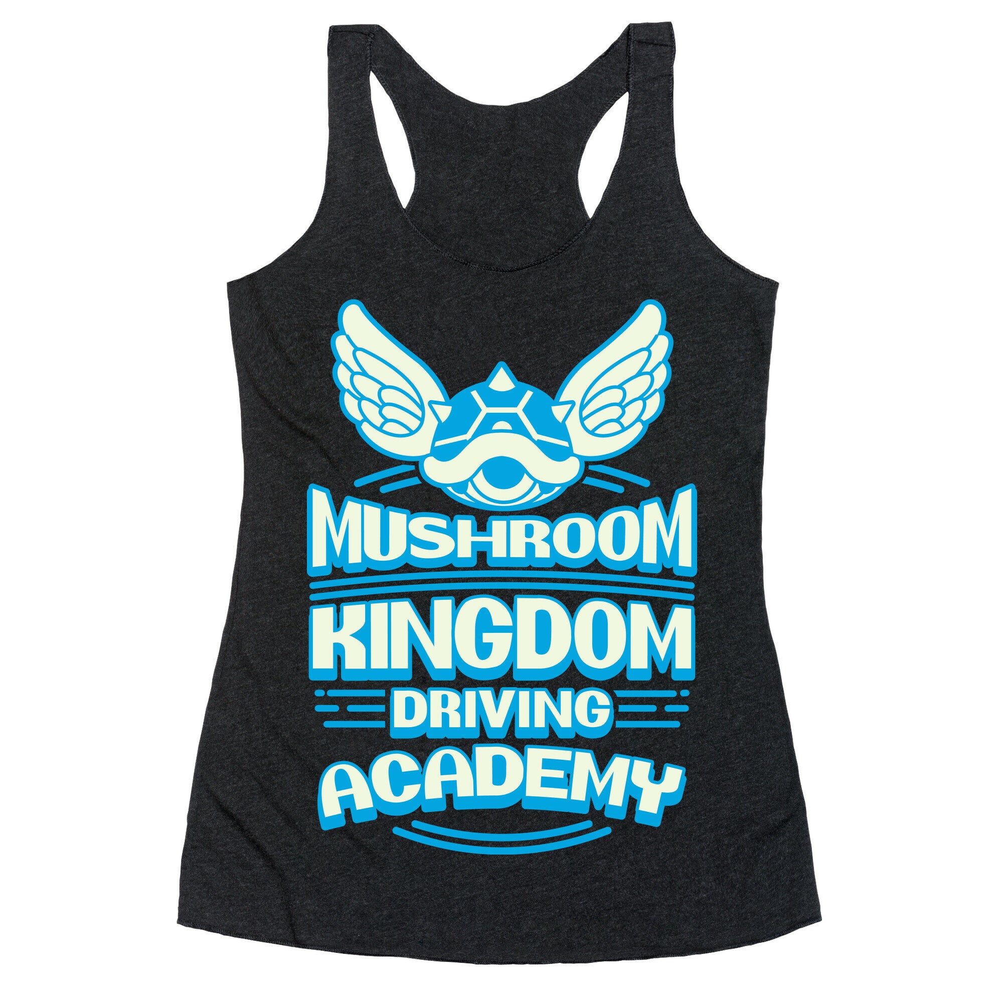 Mushroom Kingdom Driving Academy Racerback Tank