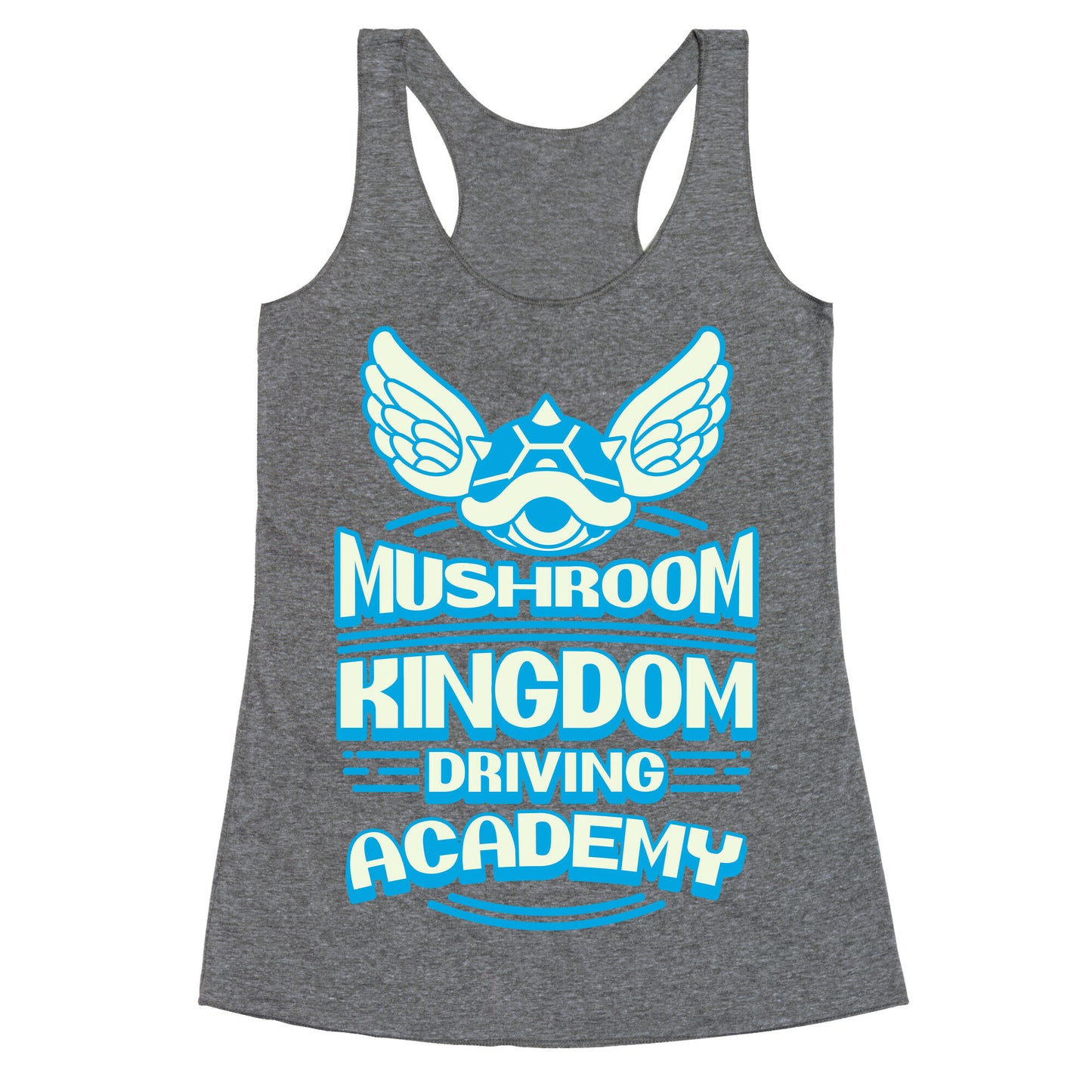 Mushroom Kingdom Driving Academy Racerback Tank