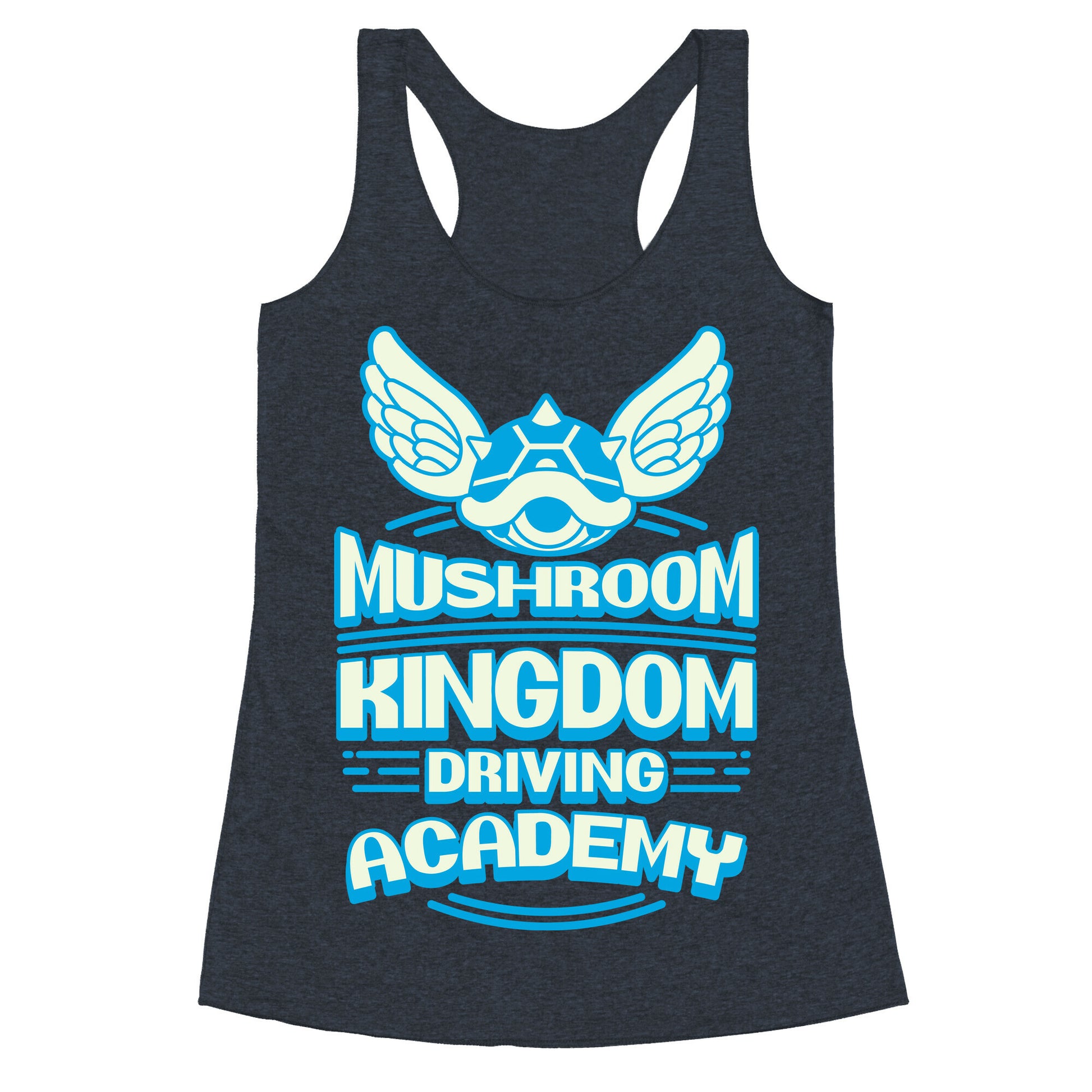 Mushroom Kingdom Driving Academy Racerback Tank