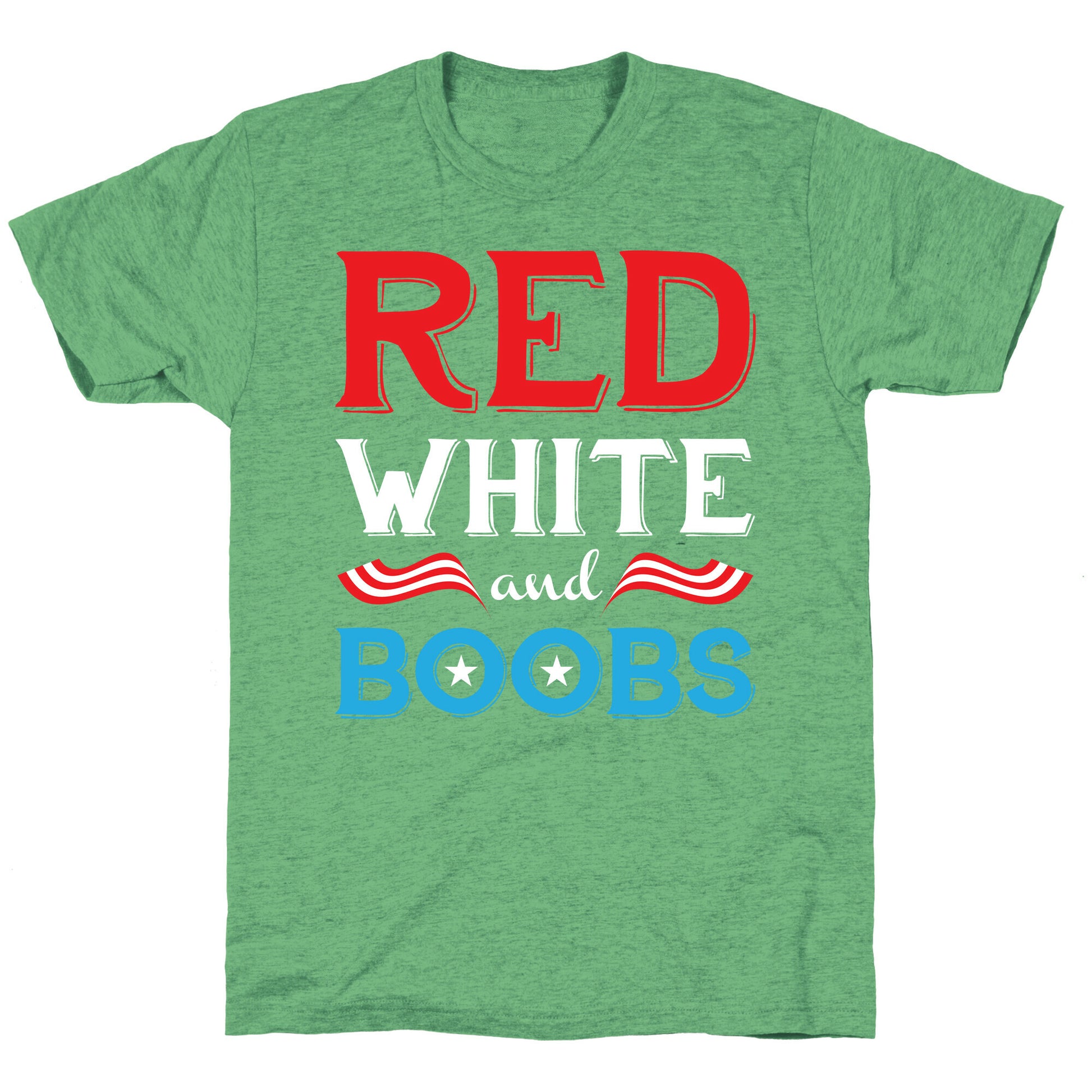 Red White And Boobs Unisex Triblend Tee
