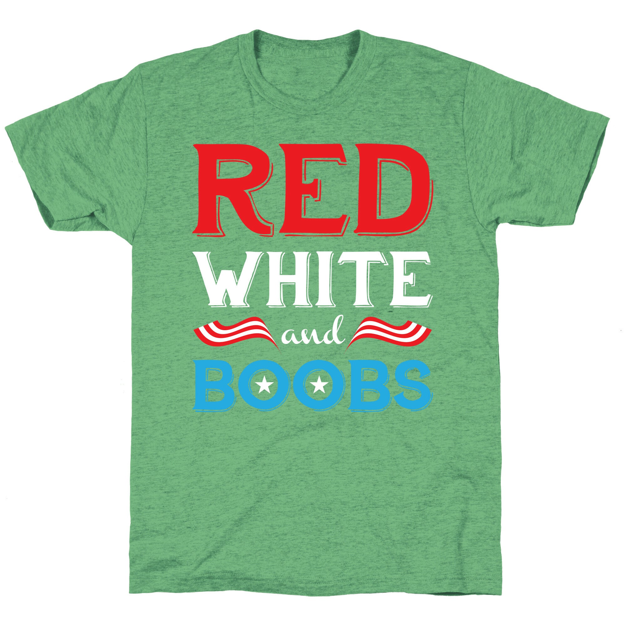 Red White And Boobs Unisex Triblend Tee