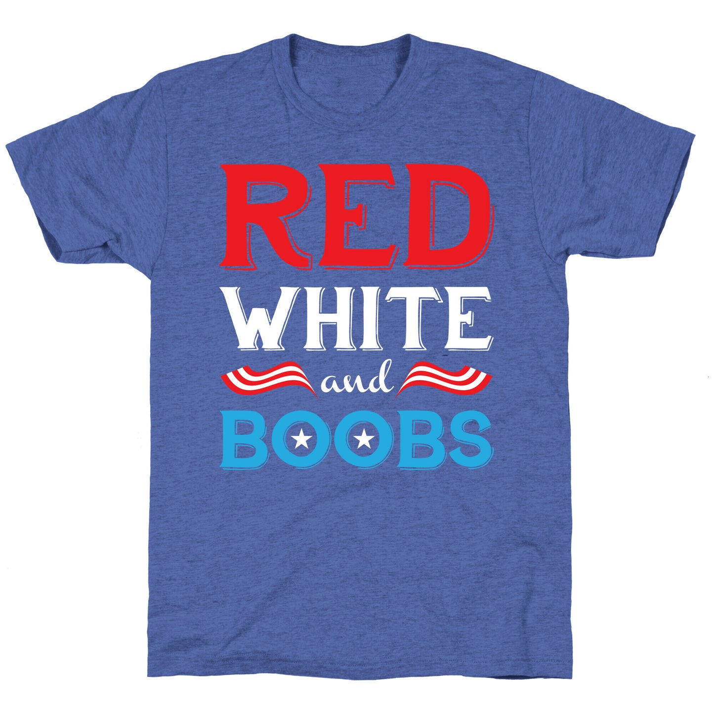 Red White And Boobs Unisex Triblend Tee