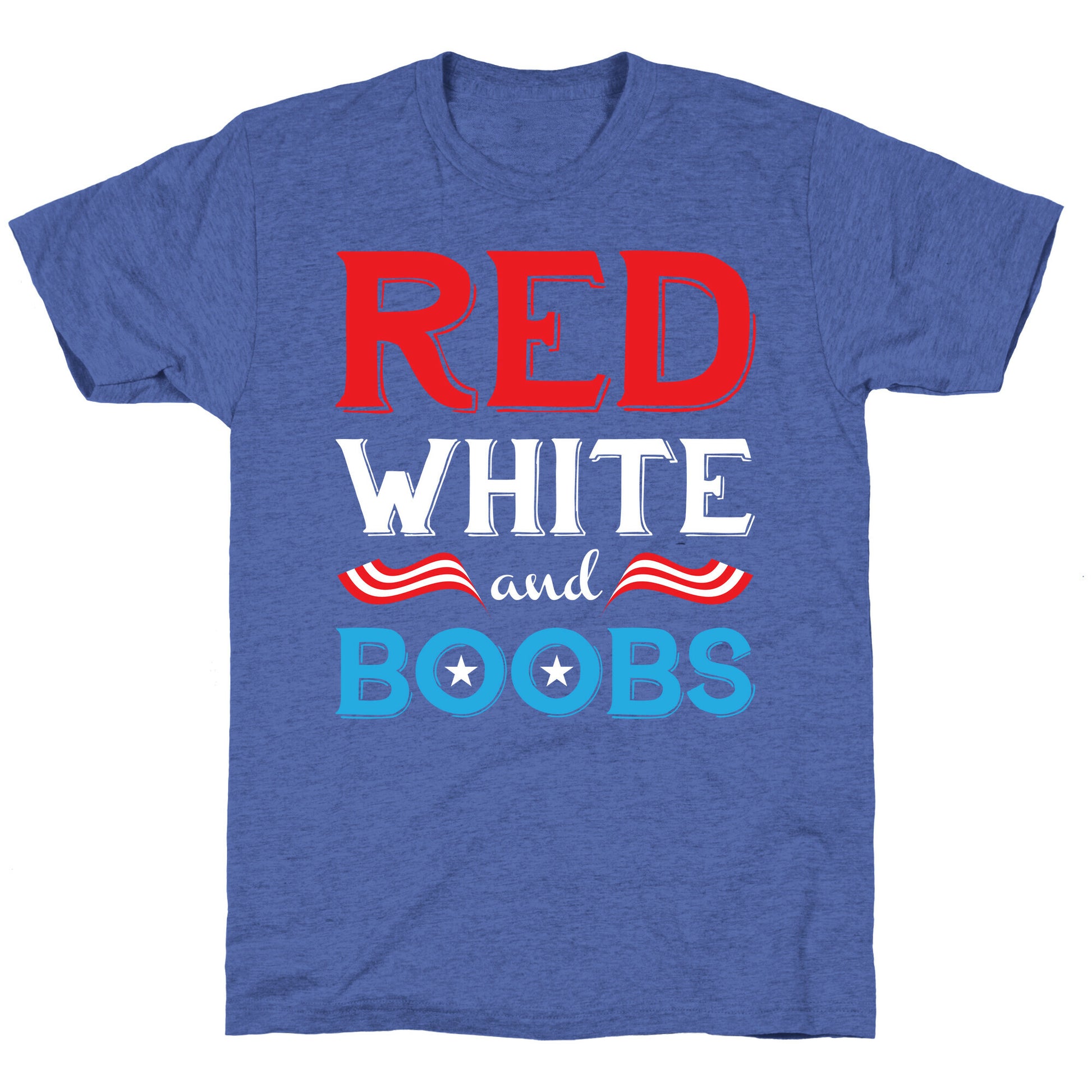 Red White And Boobs Unisex Triblend Tee