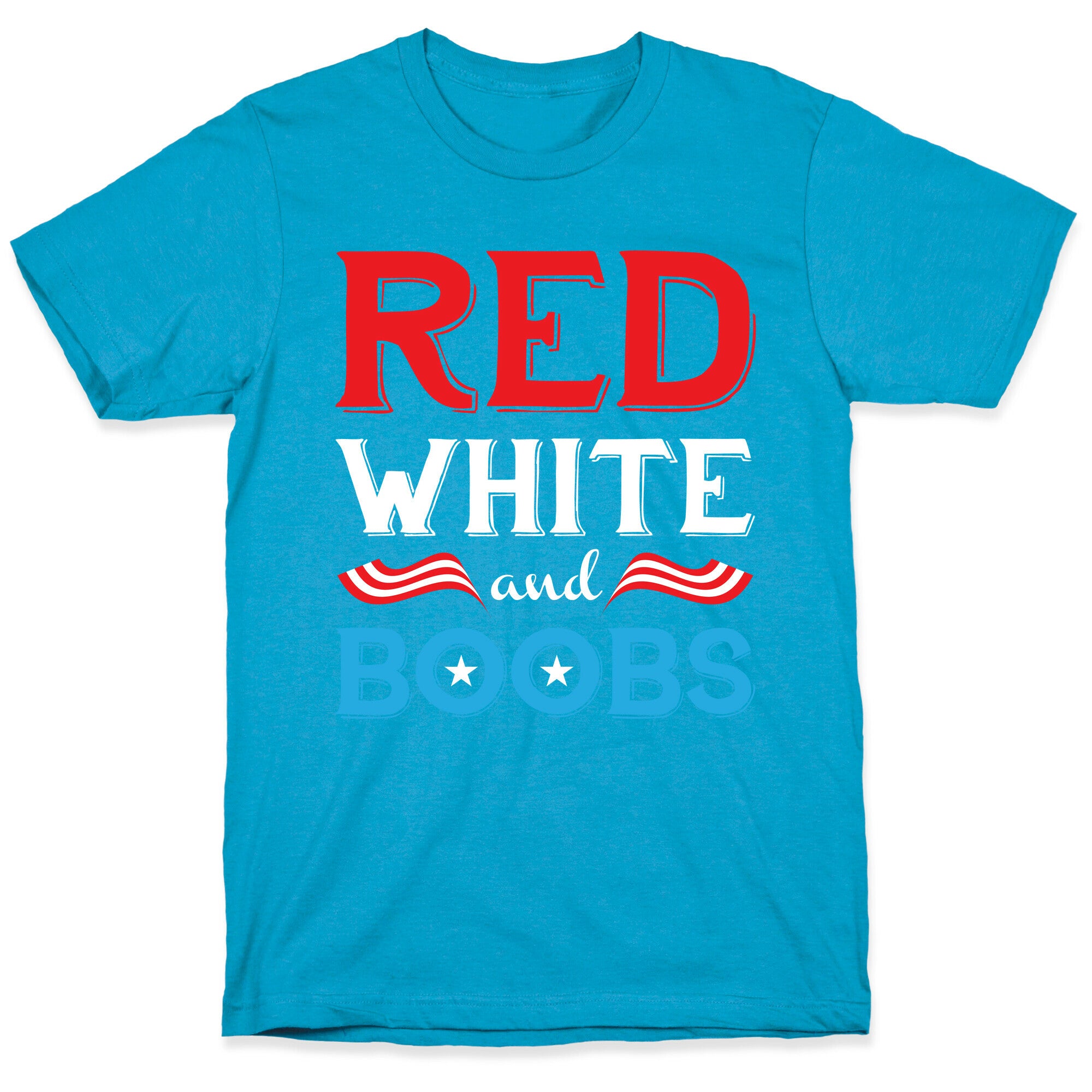 Red White And Boobs Unisex Triblend Tee