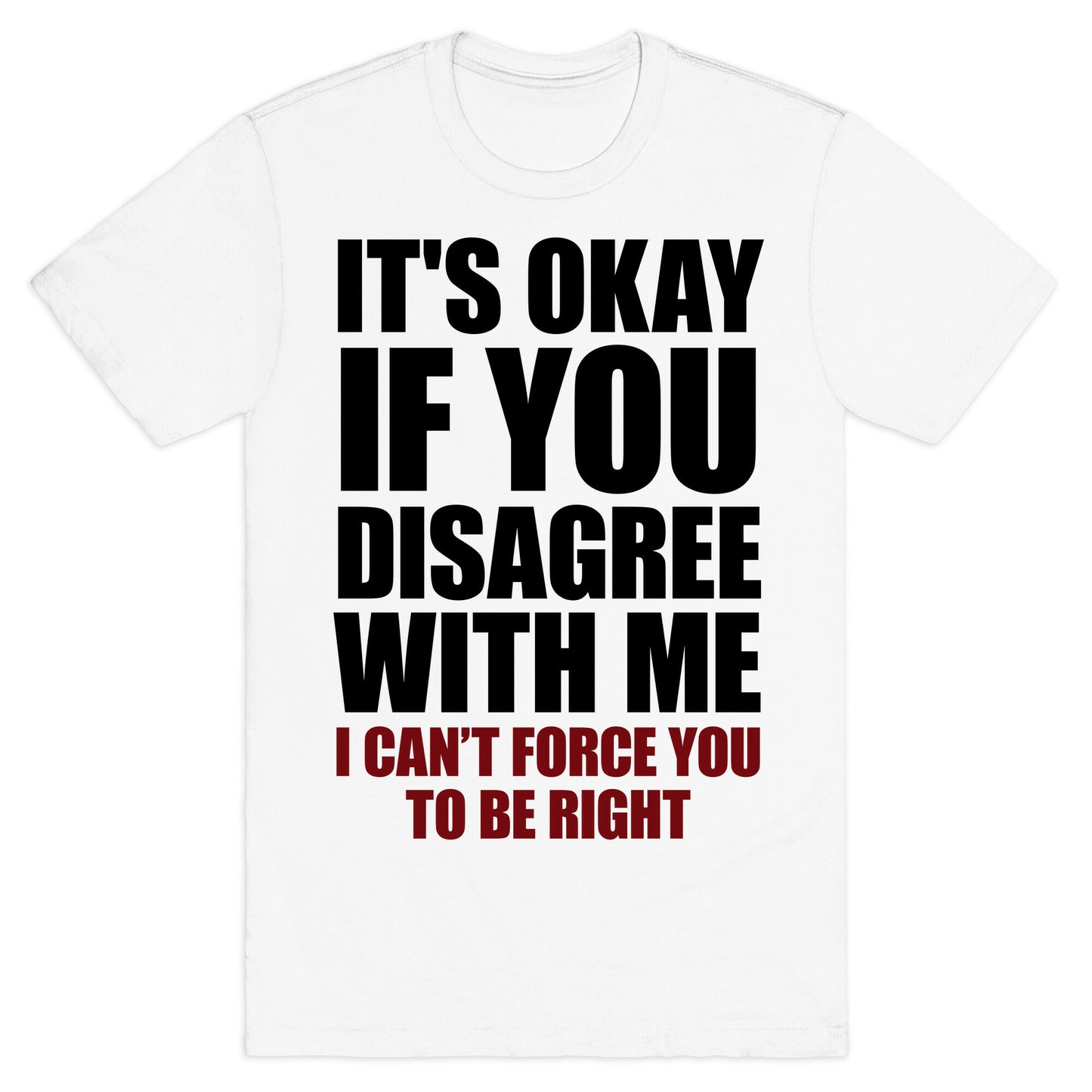 It's Okay If You Disagree With Me T-Shirt