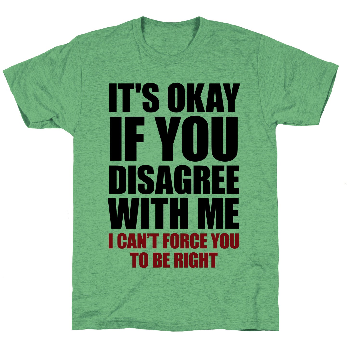It's Okay If You Disagree With Me Unisex Triblend Tee